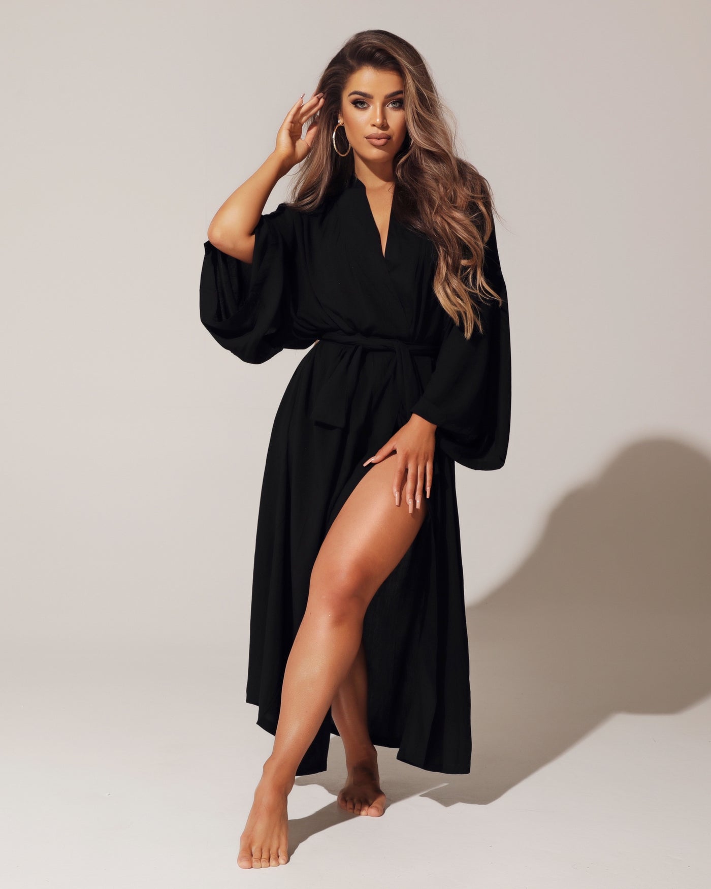 SOLID ROBE - BLACK